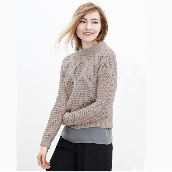 cable knit sweater banana republic